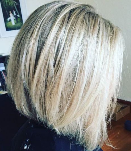 Ash Blonde Balayage Bob