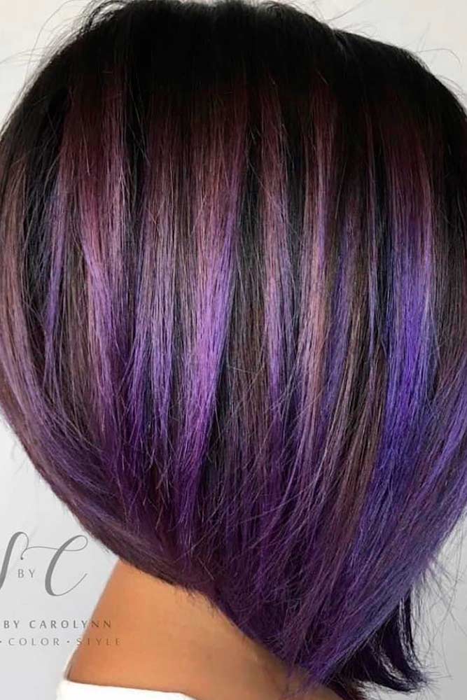 Black and Purple Tresses