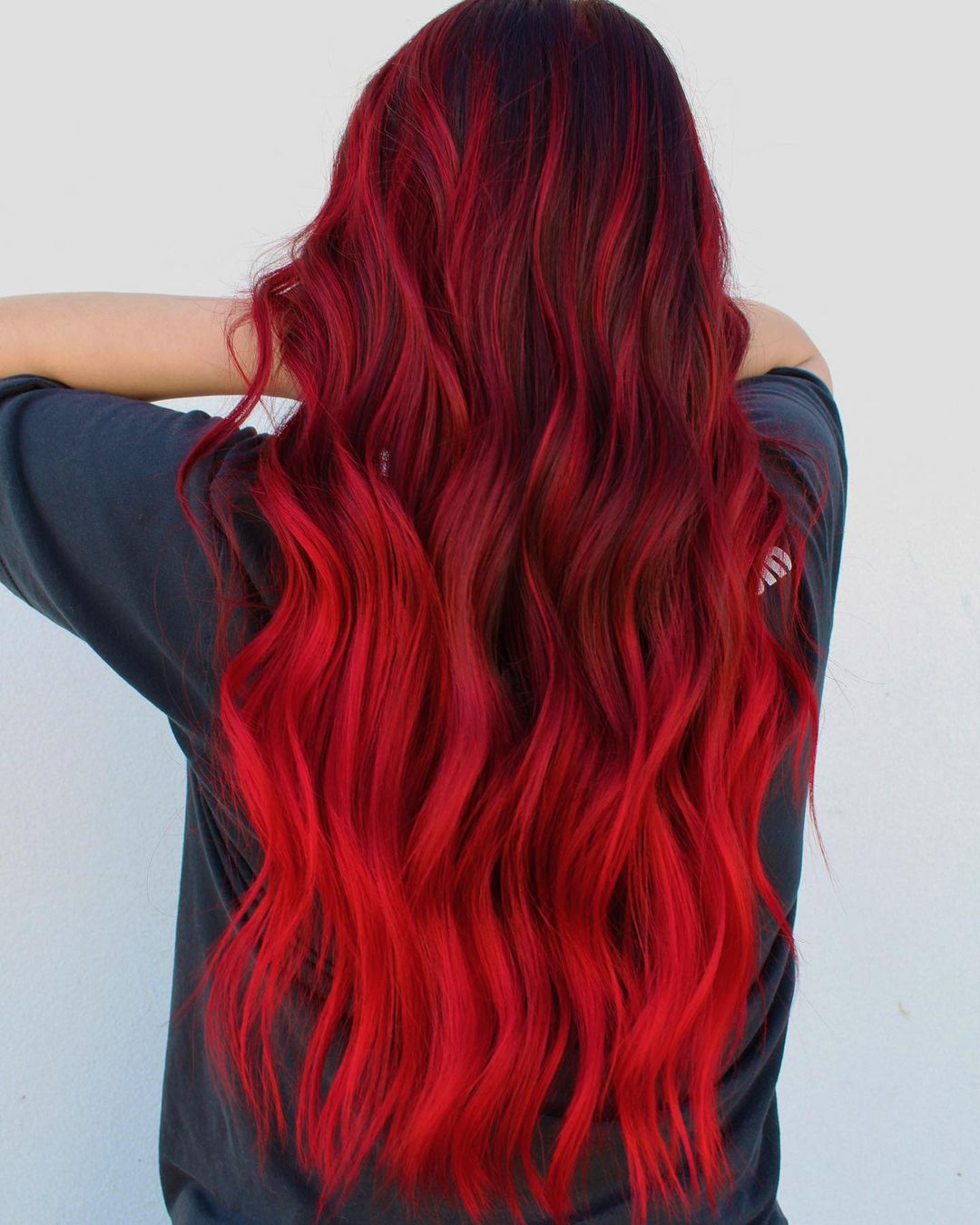 Black into Dark Red into Bright Red Color Fade