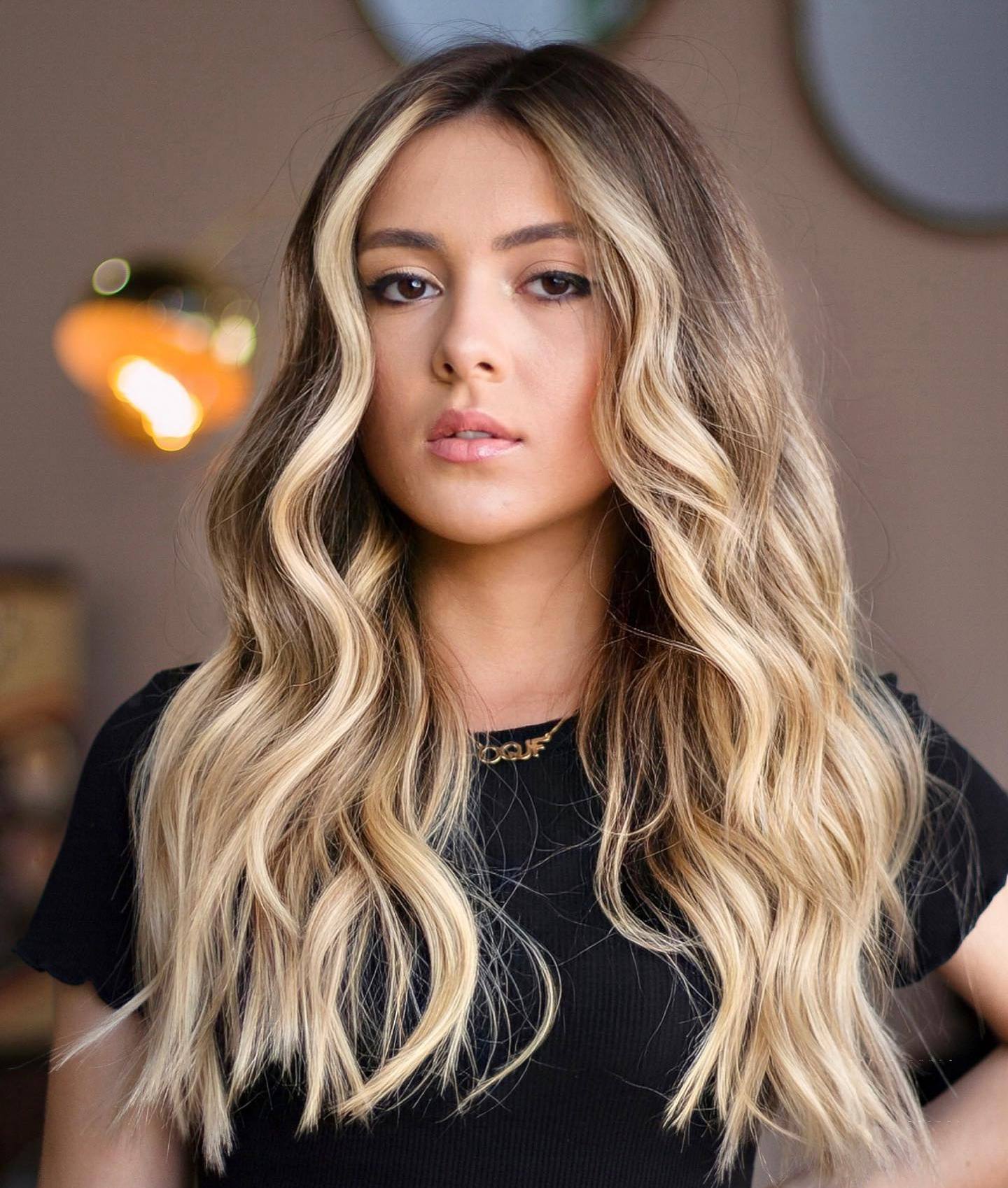 Bright Highlighted Beach Waves