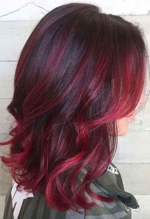 Burgundy Hair Color Shades: Wine/ Maroon/ Burgundy Hair Dye Tips