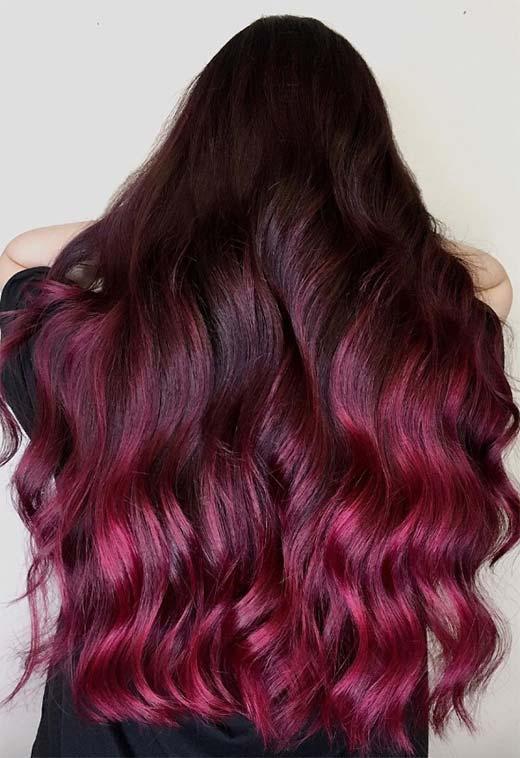 Burgundy Hair Color Shades: Wine/ Maroon/ Burgundy Hair Dye Tips