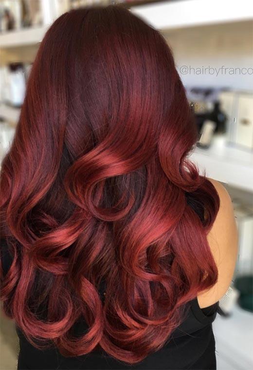 Burgundy Hair Color Shades: Wine/ Maroon/ Burgundy Hair Dye Tips