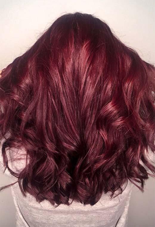 Burgundy Hair Color Shades: Wine/ Maroon/ Burgundy Hair Dye Tips