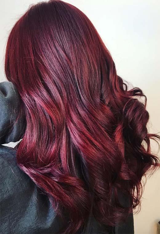 Burgundy Hair Color Shades: Wine/ Maroon/ Burgundy Hair Dye Tips