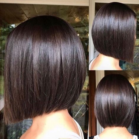 Chic Blunt Bob For Brunettes