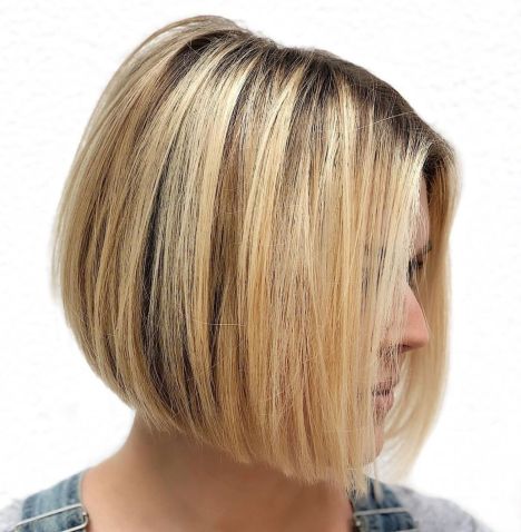 Chin-Length Straight A-Line Bob