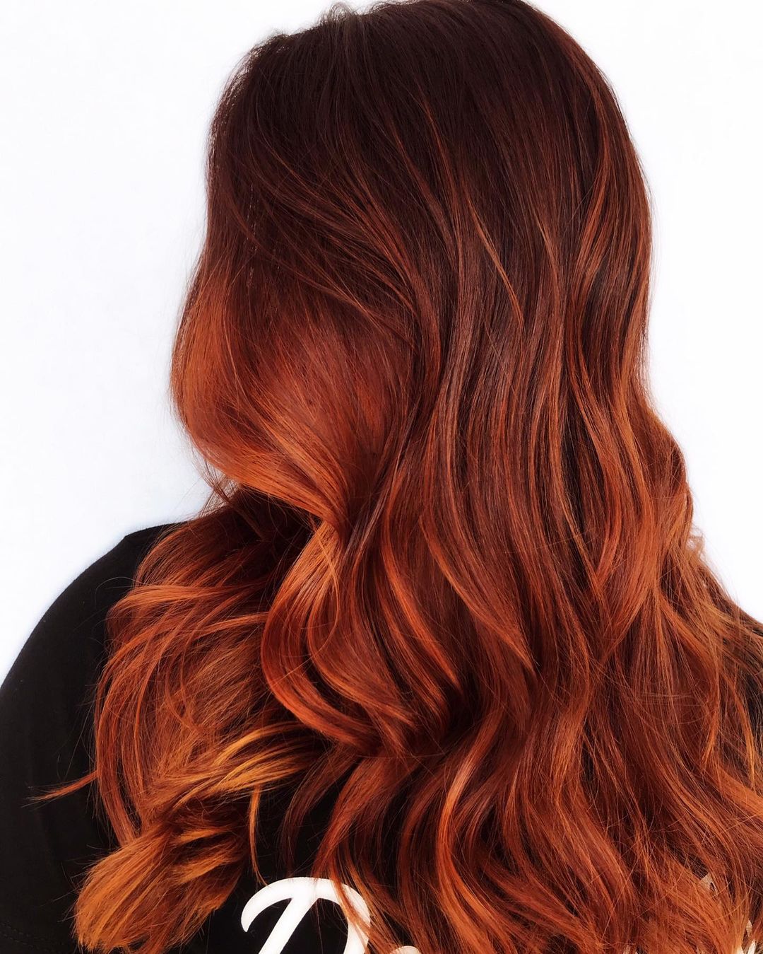 Dark Copper Red Hair with Bright Copper Babylights