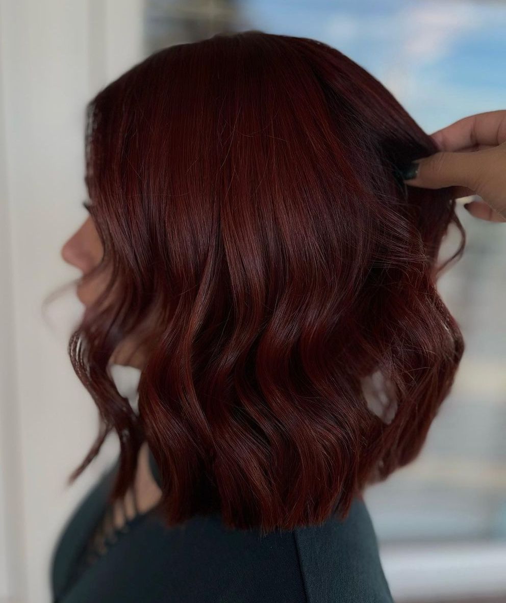 Dark Red Brown Bob