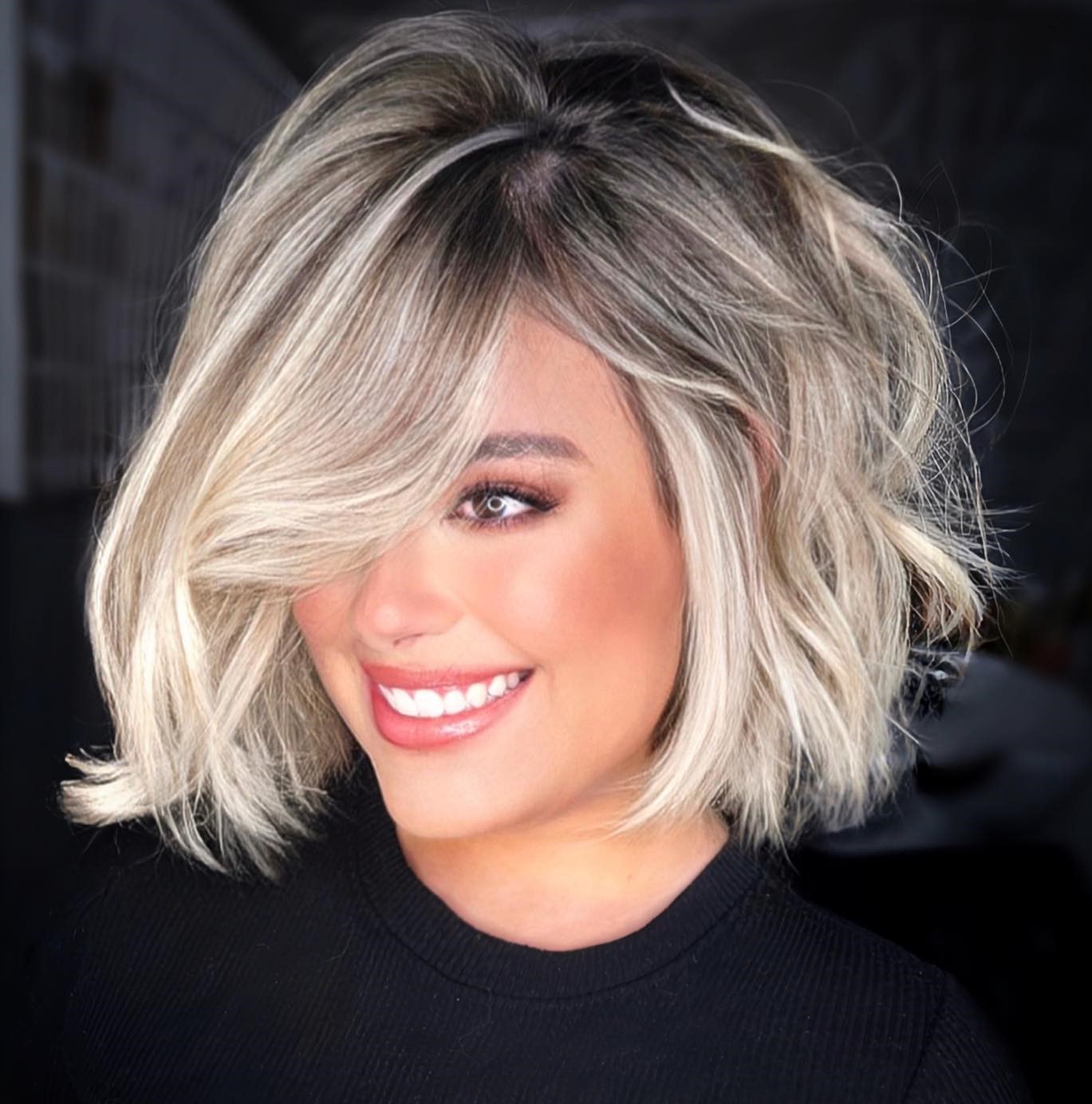 Dimensional Blonde Style for Short Hair