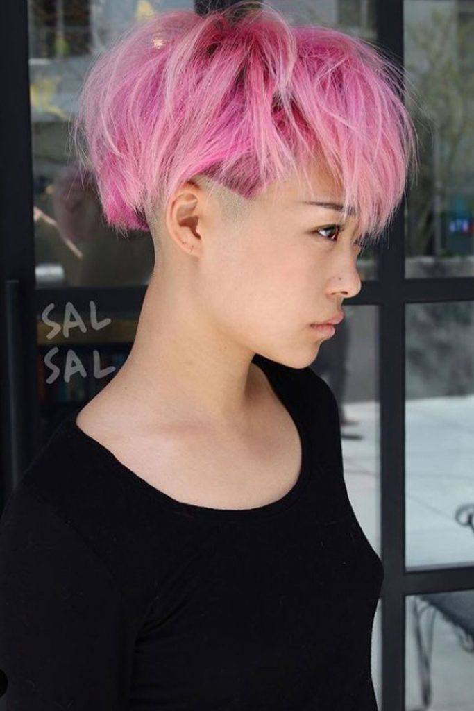 Edge Pink Bob with Undercut