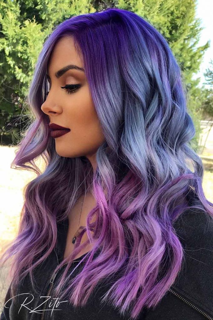 Enchanted Violet Waves