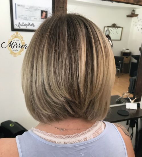 Longer Stacked Bob For Straight Hair