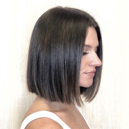 Medium Length Cool Brown Bob for Fair Skin