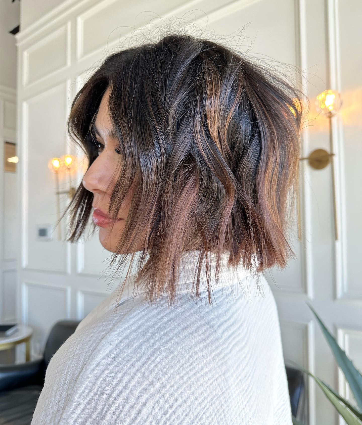 Messy Chopped Bob Hairstyle