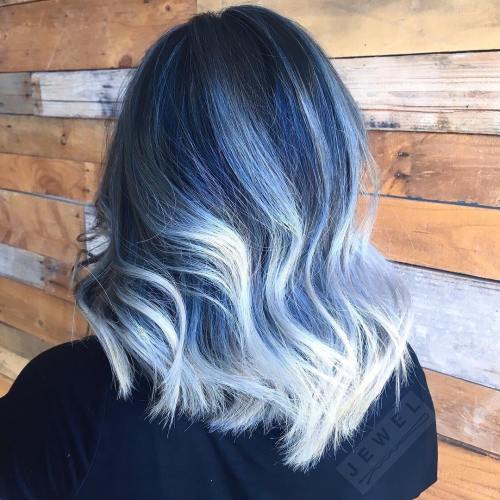 pastel blue hair