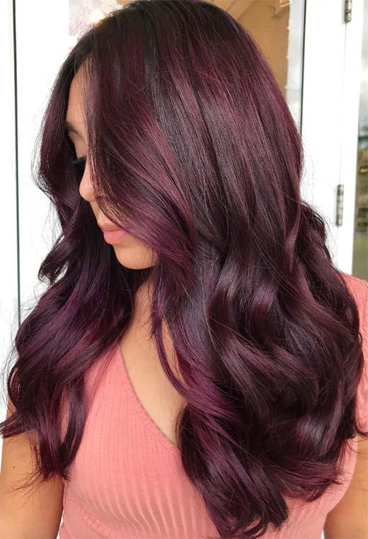 Plum Hair Color Shades: Plum Hair Dye Tips