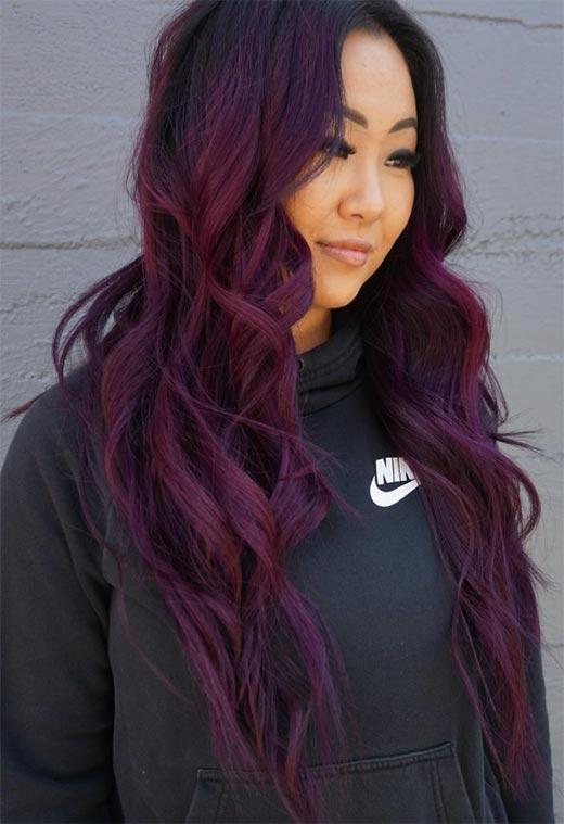 Plum Hair Color Shades: Plum Hair Dye Tips