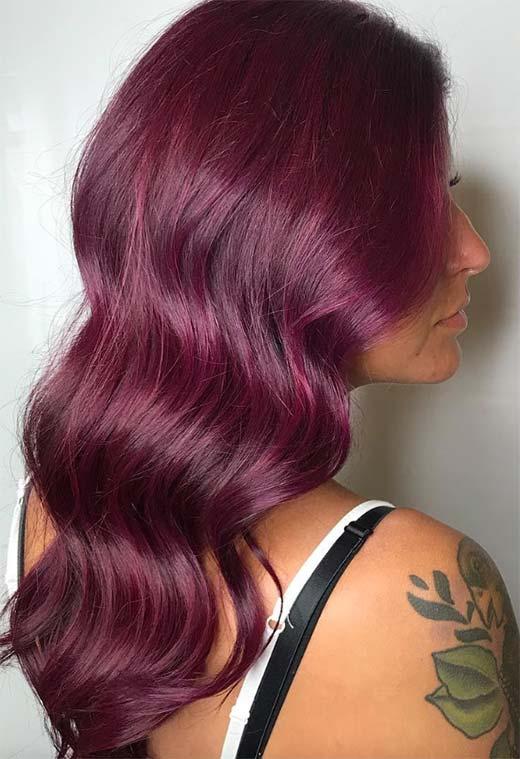 Plum Hair Color Shades: Plum Hair Dye Tips