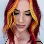 red-hair-with-face-frame-highlights