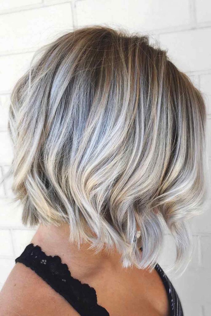 Short Beachy Angled Bob