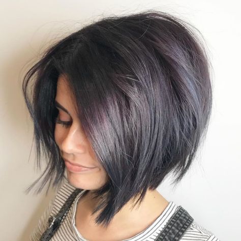 Short Bob With Razored Ends