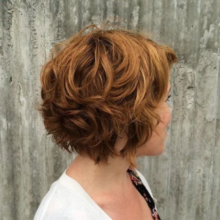 Short Chestnut Brown Curly Hair