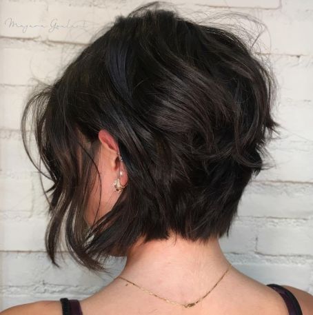 Short Layered Messy Bob