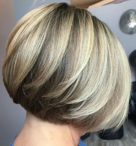 Short Layered Two-Tone Bob