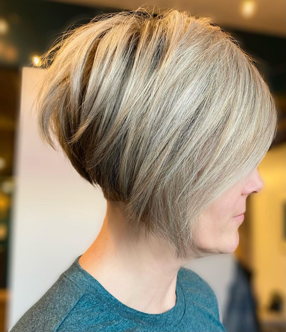 Short Stacked Bob with Barely There Undercut