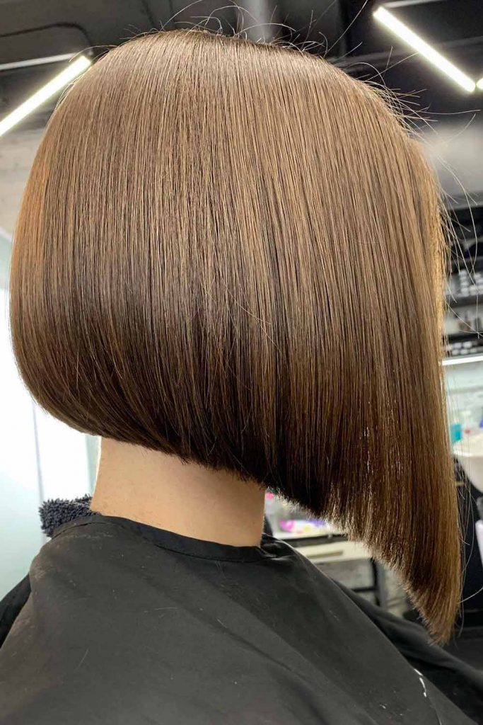 Sleek Inverted Bob With Rounded Back #invertedbob #bobhairstyle #bob