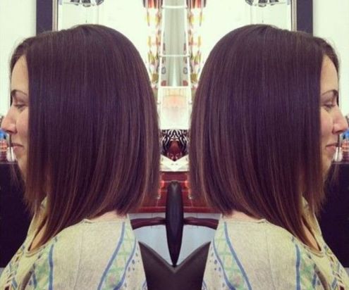 Straight A-Line Bob Haircut for Shoulder Length Hair