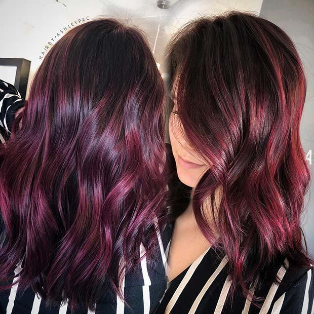 Stylish Burgundy Waves