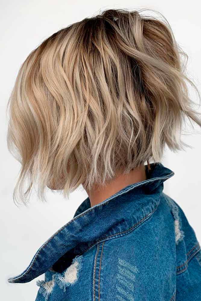 Tousled Beach Bob #bobhairstyles #blondehair