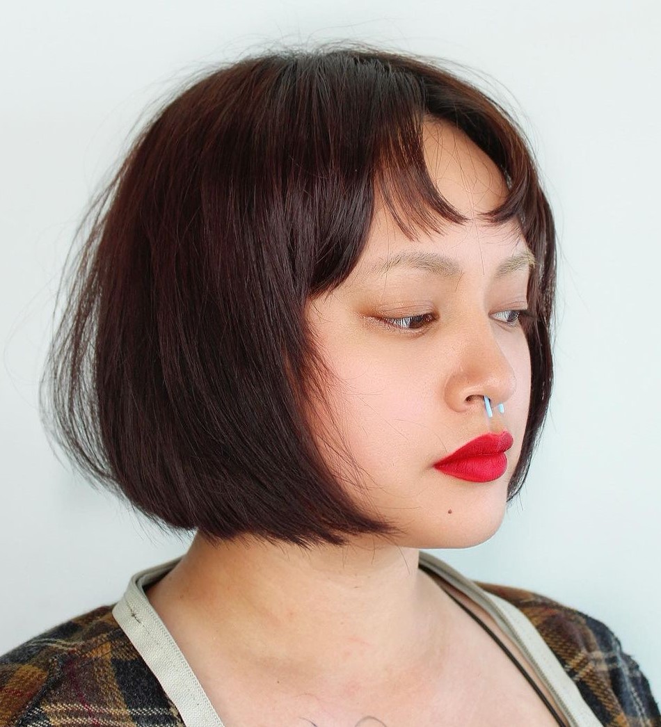 Traditional Chin Length Bob and Fringe