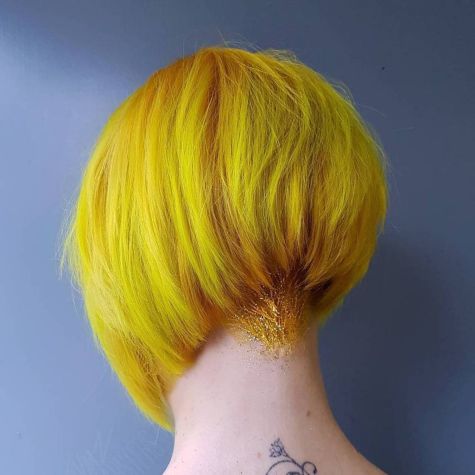 Yellow Stacked Bob