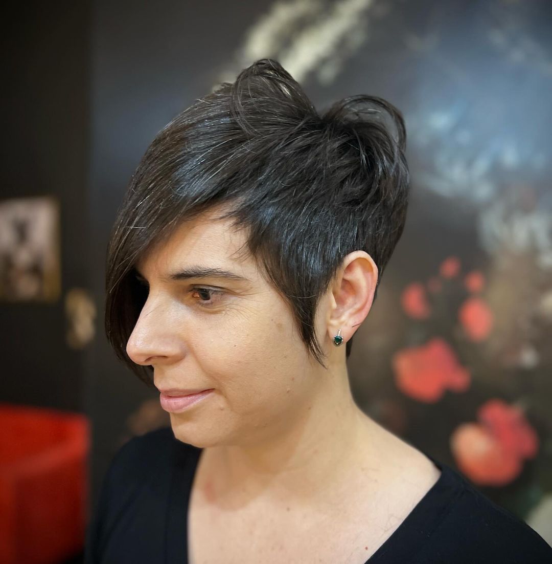 Long Pixie with Asymmetrical Sides