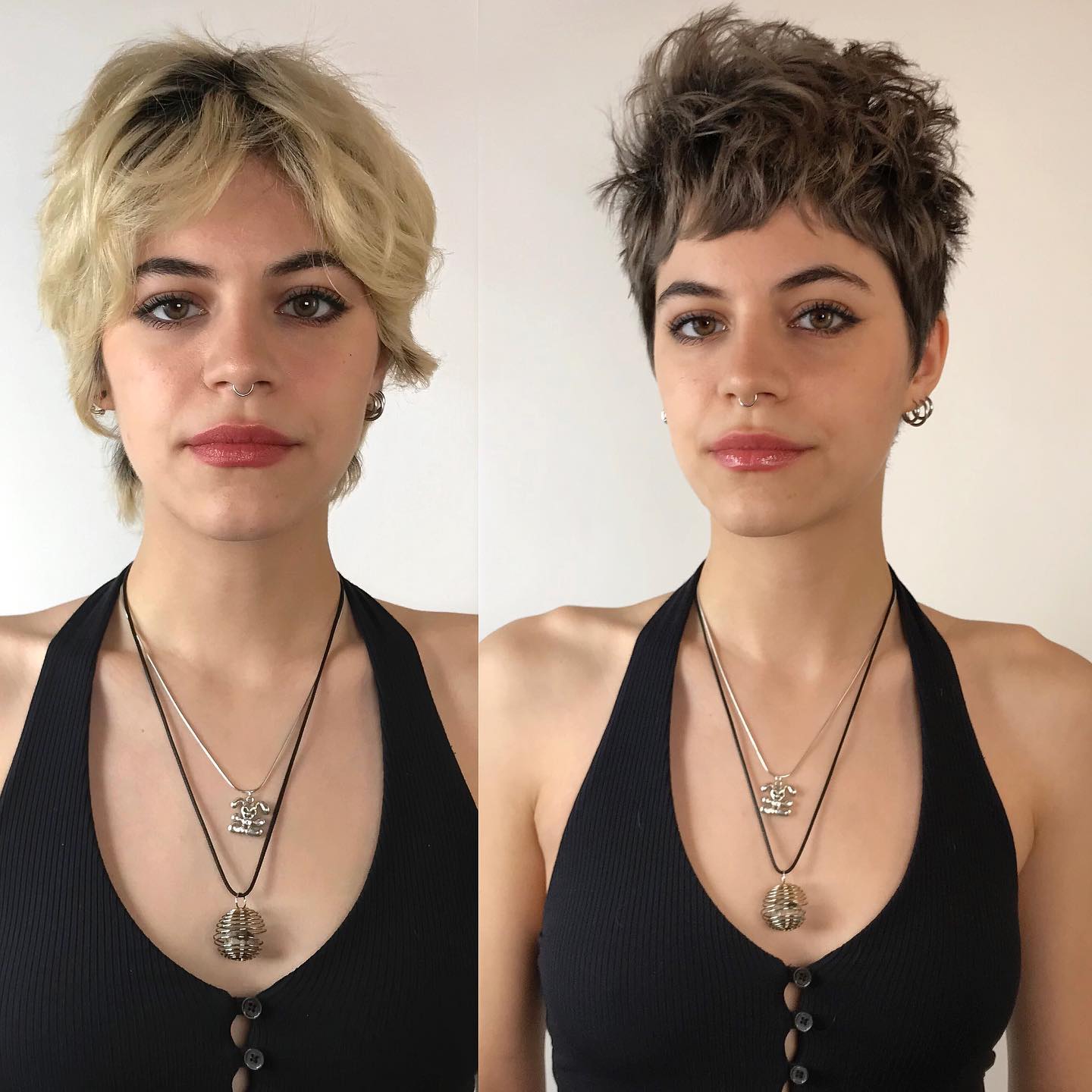 Long to Short Choppy Pixie Transformation