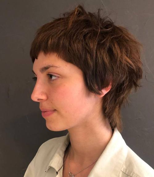 Messy Pixie Mullet Hairstyle