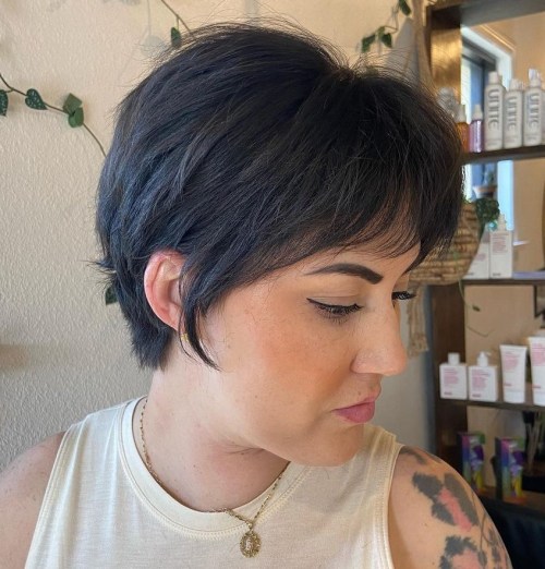 Pixie Bob with Feathered Bangs