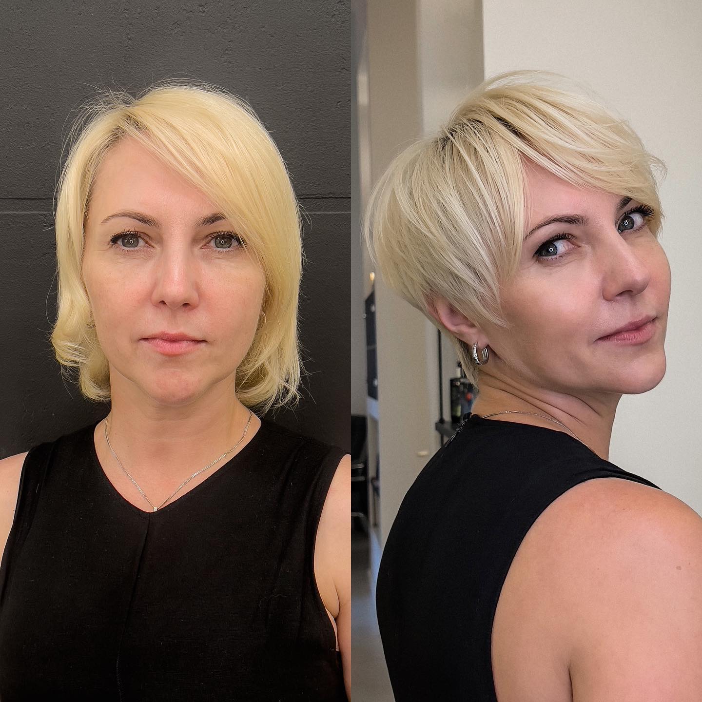 Short Bob to Long Pixie Transformation