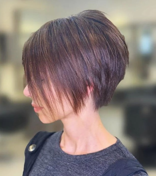 Sleek A Line Pixie Bob for Straight Hair