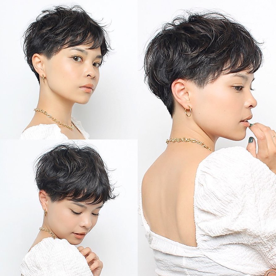 Trendy K Pop Pixie with Defined Messy Texture