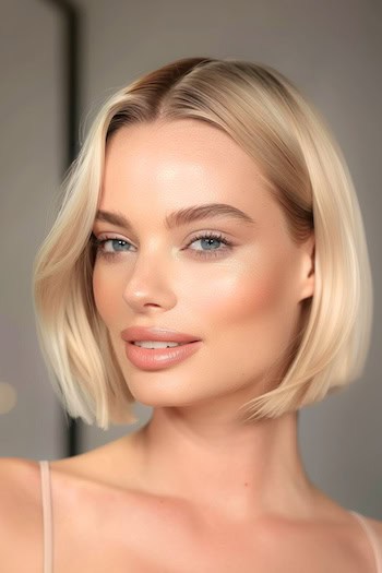 Blunt Bob Hairstyle For Thin Hair.