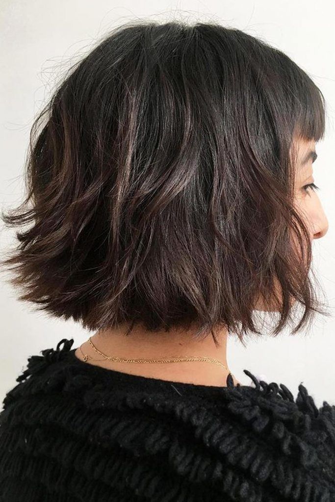 Blunt Bob On Short Layered Hair