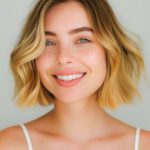 blunt-ombre-wavy-bob-short-hairstyle-