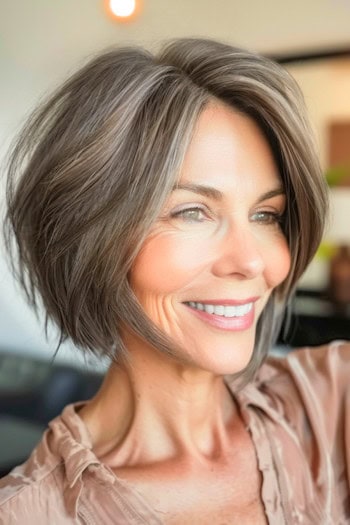 Chin Length Bob for Fine Hair Short Hairstyle.