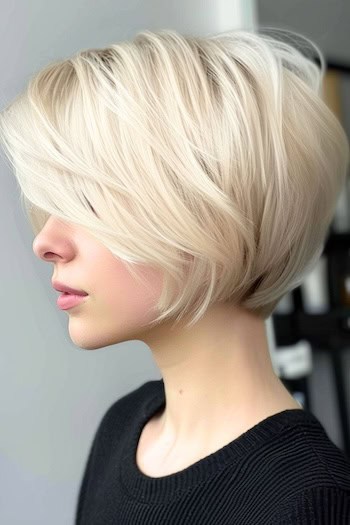 Choppy Pixie Bob Short Hairstyle.