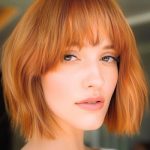 copper-bob-with-bangs-short-hairstyle-