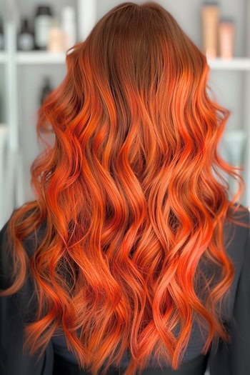 Copper Red Waves.